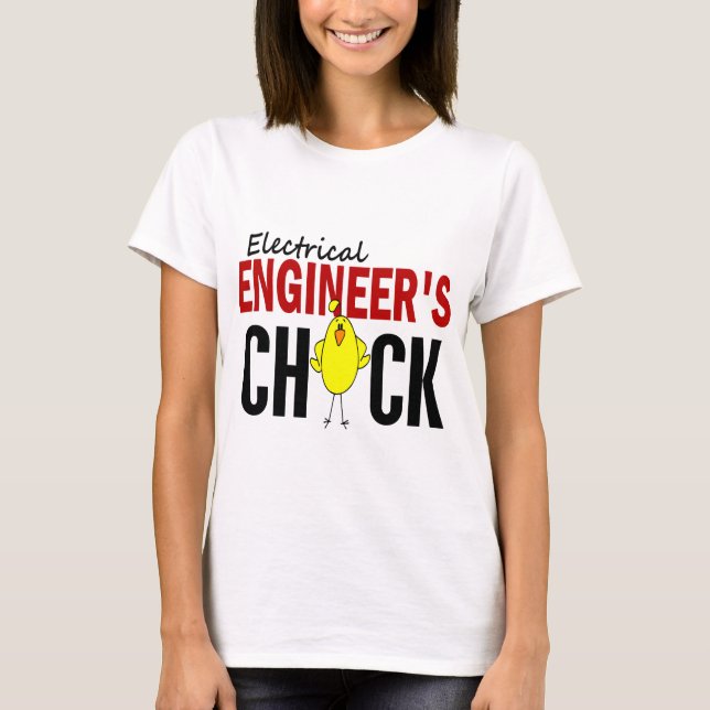 Camiseta O pintinho do engenheiro electrotécnico (Frente)