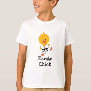 Camiseta O pintinho do karaté caçoa a camisola
