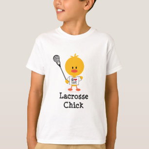 Camiseta O pintinho do Lacrosse caçoa o t-shirt