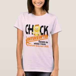 Camiseta O pintinho interrompeu a esclerose 2 múltipla