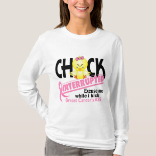 Camiseta O pintinho interrompeu o cancro da mama 2