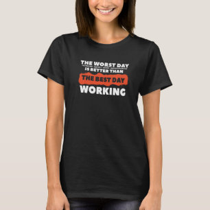 Camiseta O Pior Dia A Pensar Sobre A Mão De Melhoramento Do