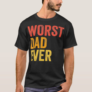 Camiseta O pior Pai de sempre terrível padre engraçado 