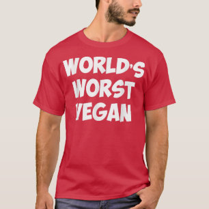Camiseta O pior vegetariano vegetariano do mundo