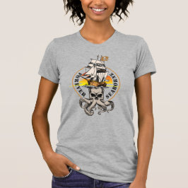 Camiseta O Pirata do Mar (Texto PRETO) | Mulheres Ajustado