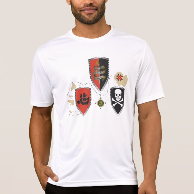 Camiseta O pirata protege o t-shirt (Frente)