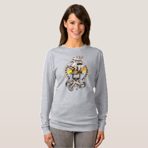 Camiseta O Pirato de Seaborne (BLK) Mulheres de Longa Dis