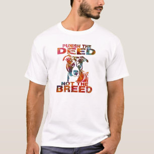 Camiseta O PITBULL PUNE A AÇÃO NÃO A RAÇA td6A