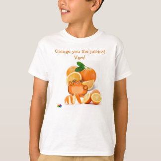Camiseta O planeta PODZ™ "Laranja você o mais suculento" T-