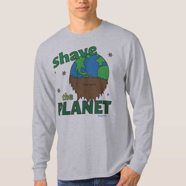 Camiseta O Planeta Sofre (Salve) O Dia da Terra com o hipst (Frente)