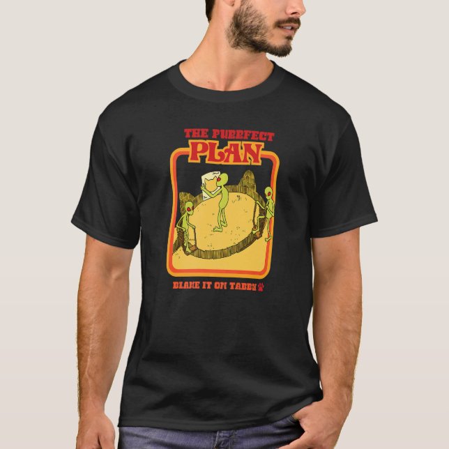 Camiseta O Plano Perfeito  Culpe o Tabby   Gato (Frente)