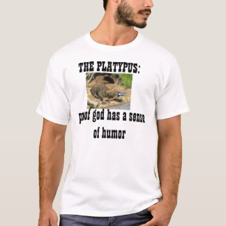Camiseta o platypus: o deus da prova tem um sentido de