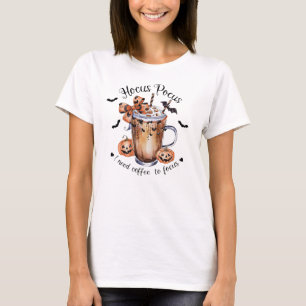 Camiseta O poco de focagem retrô preciso do café para focar