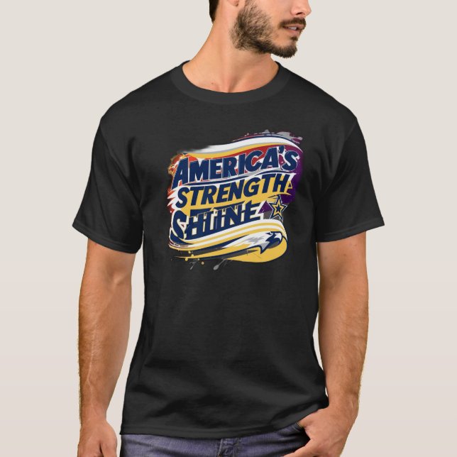 Camiseta O Poder da América Brilha (Frente)