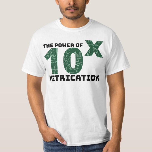 Camiseta O Poder Da Métrica - Citações Científicas (Frente)