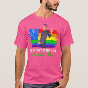 Camiseta O Poder Do Amor Constrói-Te A Lgbt Orgulho gay Pri