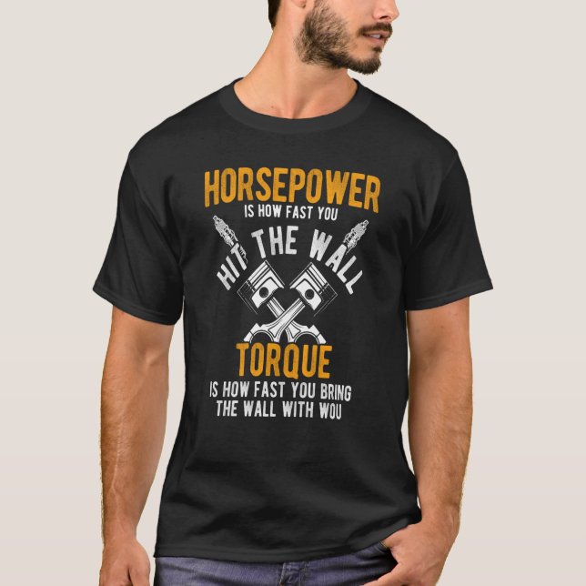 Camiseta O Poder Do Cavalo É A Velocidade Que Atingimos A M (Frente)