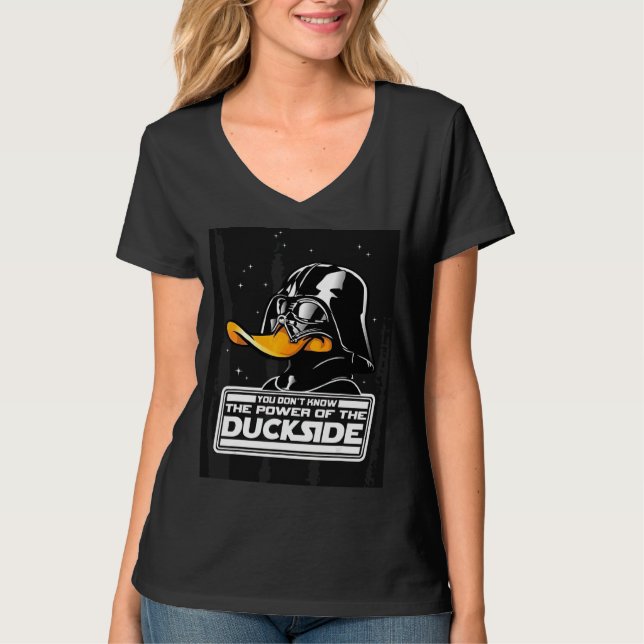 Camiseta O Poder Do Gráfico De Diversão Do Pato (Frente)