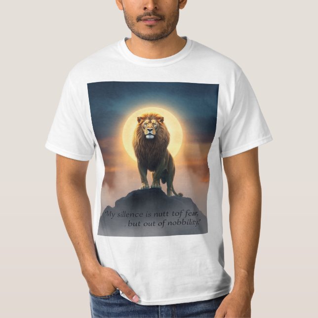 Camiseta O poder do silêncio - força com serenidade (Frente)