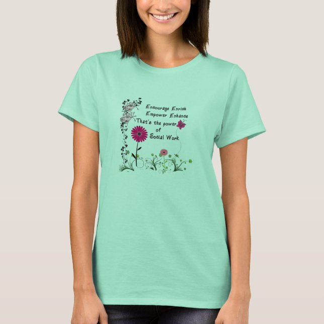 Camiseta O poder do trabalho social (Frente)