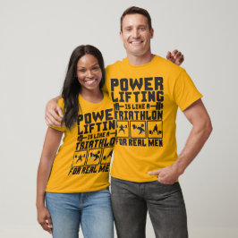 Camiseta O Poder É Como Um Triatlo Para Homens Reais