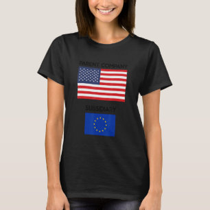 Camiseta O poder econômico mundial dos EUA, país subordinad
