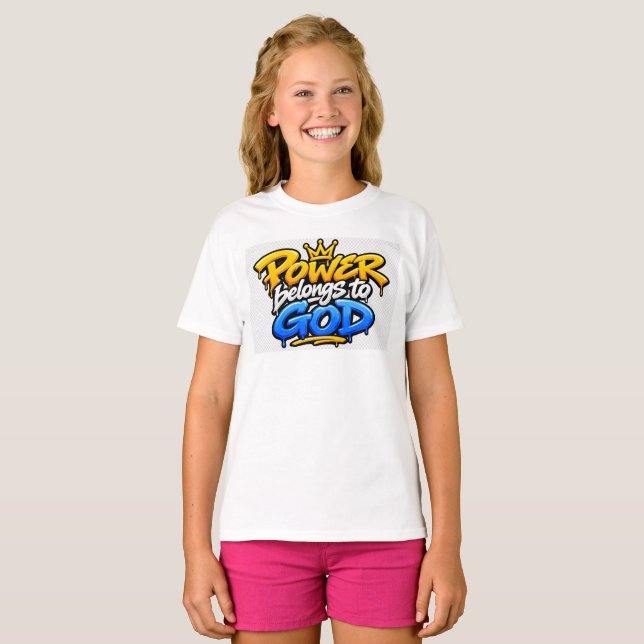 Camiseta O poder pertence a Deus (Frente Completa)