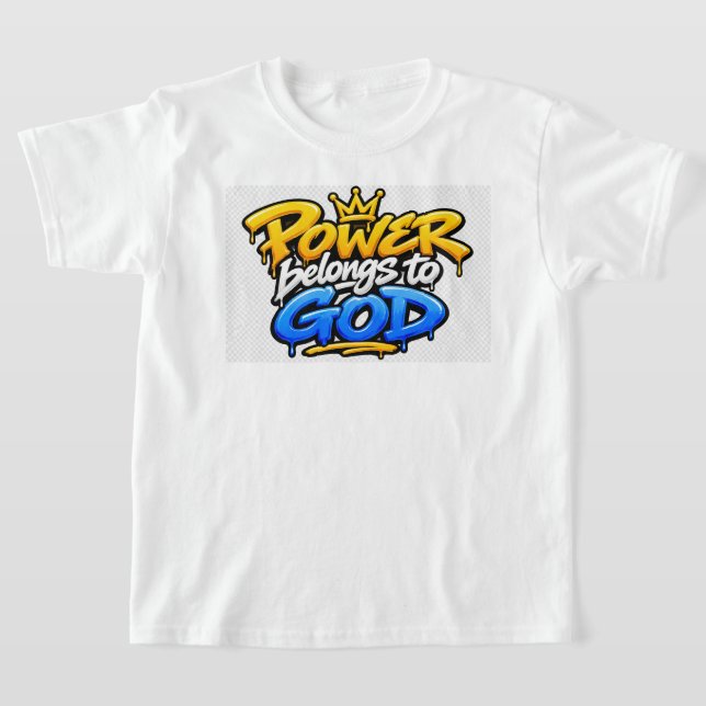 Camiseta O poder pertence a Deus (Postura )