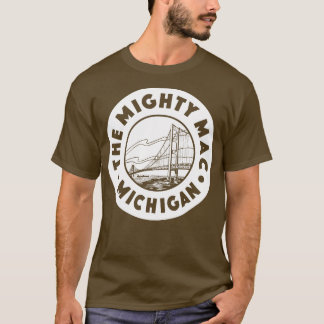 Camiseta O poderoso Círculo Mac Michigan Branco