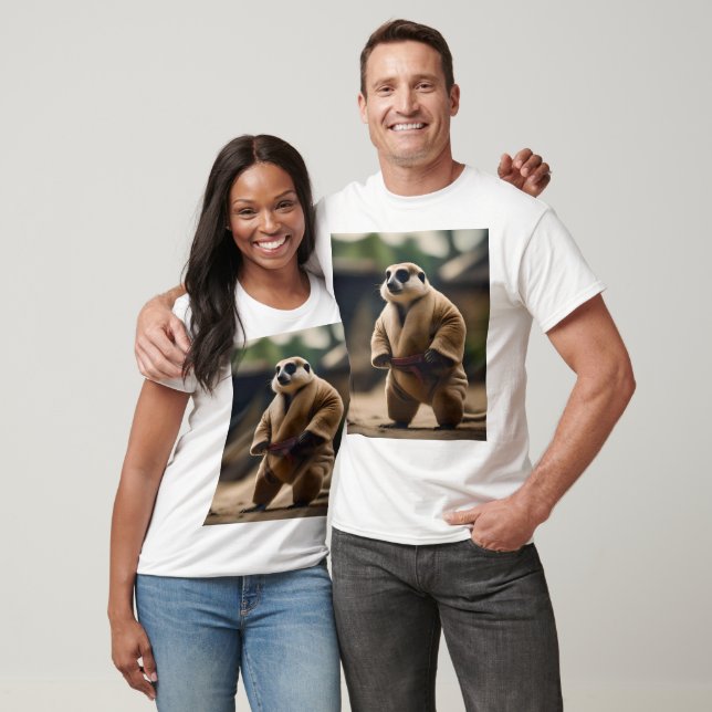 Camiseta O poderoso Meerkat: Sumo Showdown, (Unissex)