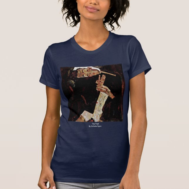 Camiseta O poeta por Schiele Egon (Frente)