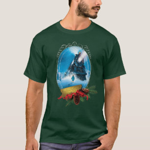 Camiseta O Polar Express   Chegada ao comboio de férias