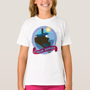 Camiseta O Polar Express   Crachá Vintage