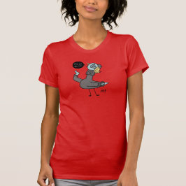Camiseta O Pombo Eu sou o Vermelho das Mulheres Artista