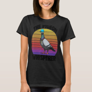 Camiseta O Pombo Whispherd As Mulheres Adoram Pigeon Pet Bi