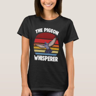 Camiseta O Pombo Whispherd As Mulheres Adoram Pigeon Pet Bi