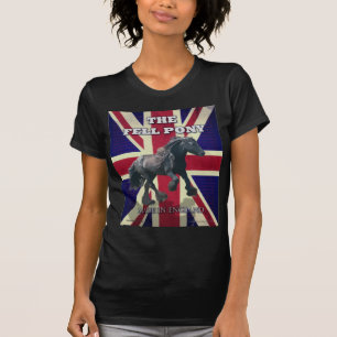 Camiseta "O pônei da queda -- Británico verdadeiro -- Feito