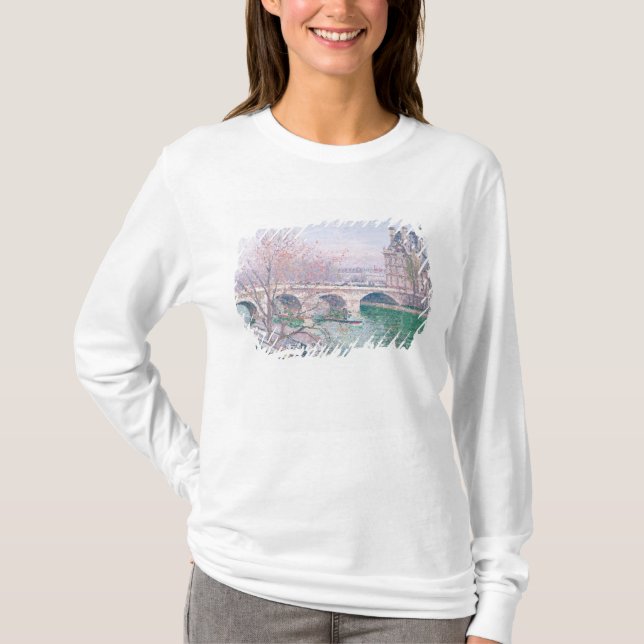 Camiseta O Pont-Real e o Pavillon de Flore (Frente)