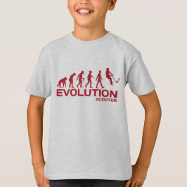 Camiseta O pontapé da EVOLUÇÃO do PATINETE do conluio scoot