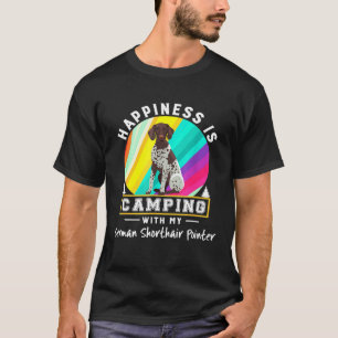 Camiseta O Ponteiro Alemão De Cabeça Curta O Cachorro Fel