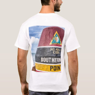 Camiseta O ponto o mais southernmost Key West
