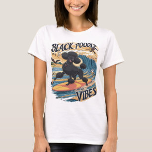 Camiseta O Poodle Surfing