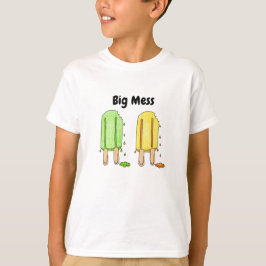 Camiseta O Popsicle grande da confusão caçoa o t-shirt
