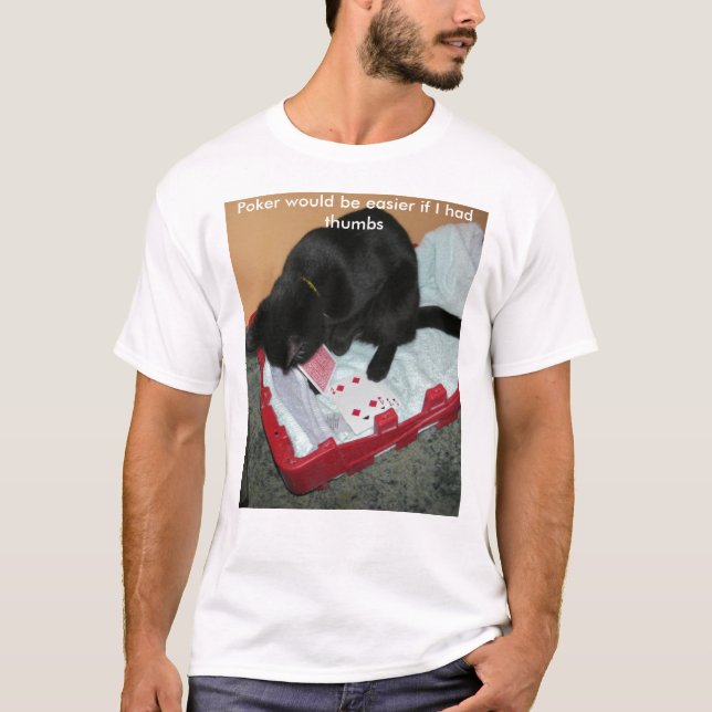 Camiseta O póquer seria mais fácil se eu tive t… (Frente)