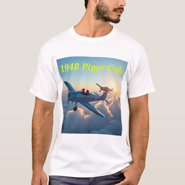 Camiseta O pôr do sol voador há 77 anos (Frente)