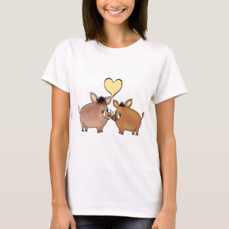 Camiseta O porco selvagem ama arte amante de os animais