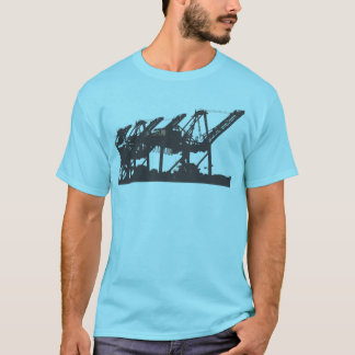 Camiseta O porto Cranes o t-shirt de turquesa