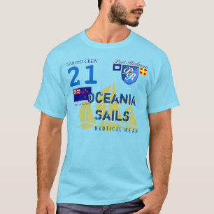 Camiseta O porto Richman Oceania navega Nova Zelândia