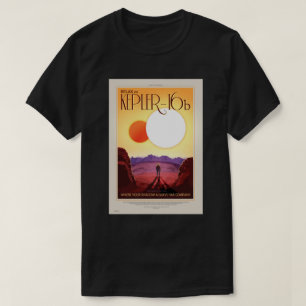 Camiseta O poster de viagens futuro da NASA - relaxe em