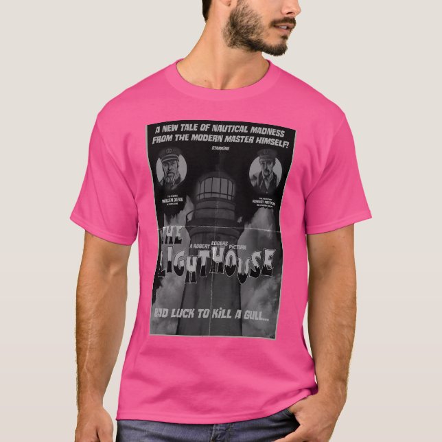 Camiseta O Poster vintage do farol (Frente)